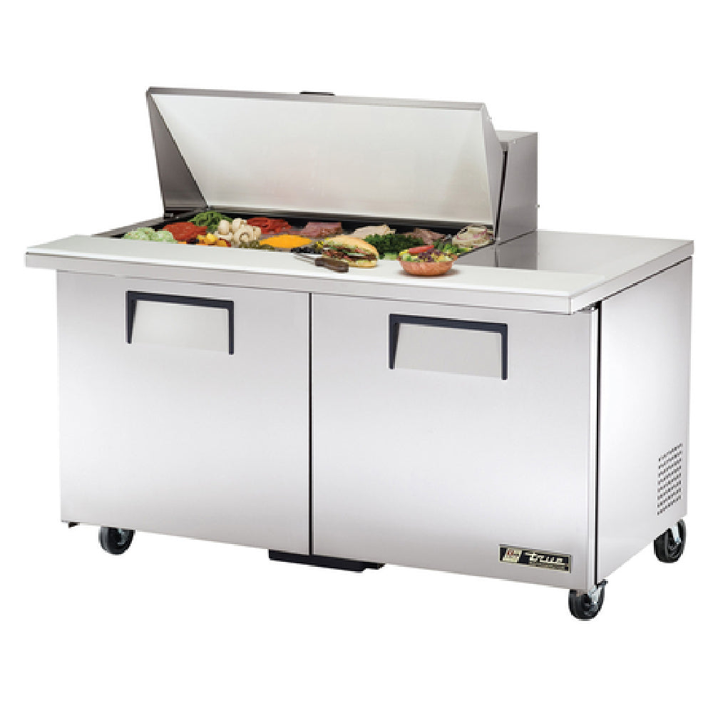 True Refrigeration TSSU-60-18M-B-HC Mega Top Sandwich/Salad Unit (18) 1/6 Size (4"D) Poly Pans - Image 10