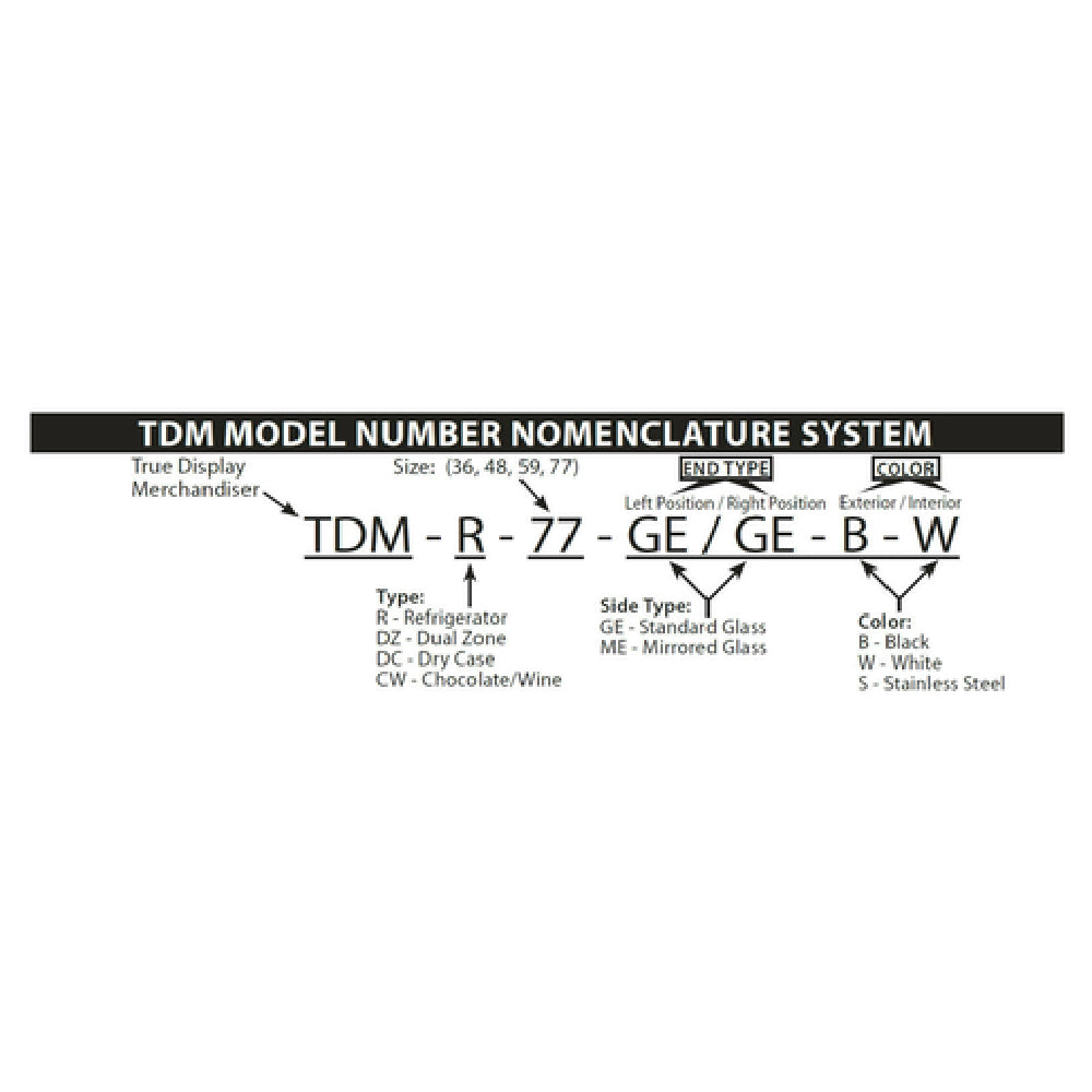 True Refrigeration TDM-DZ-77-GE/GE-B-W Display Merchandiser Dual Zone (dry/refrigerated) - Image 12