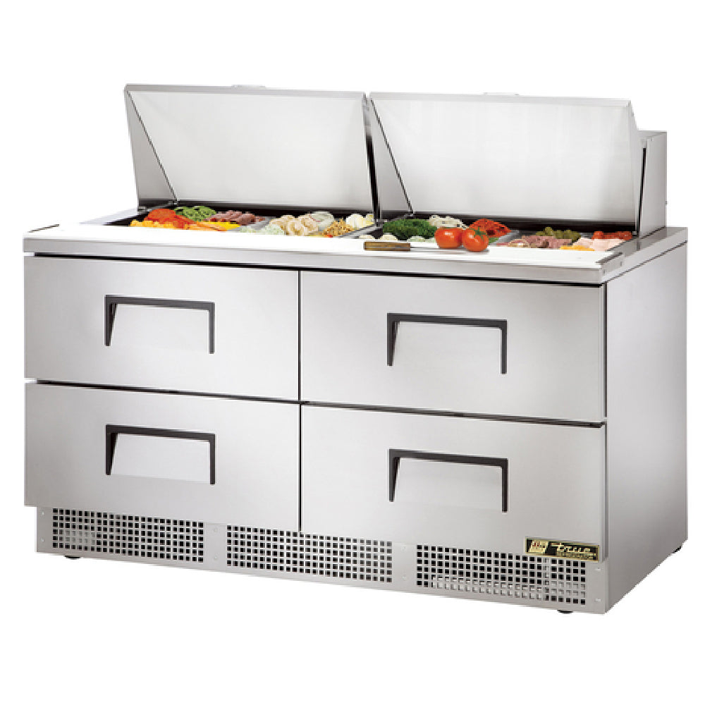 True Refrigeration TFP-64-24M-D-4-HC Sandwich/Salad Unit Two-section - Image 3