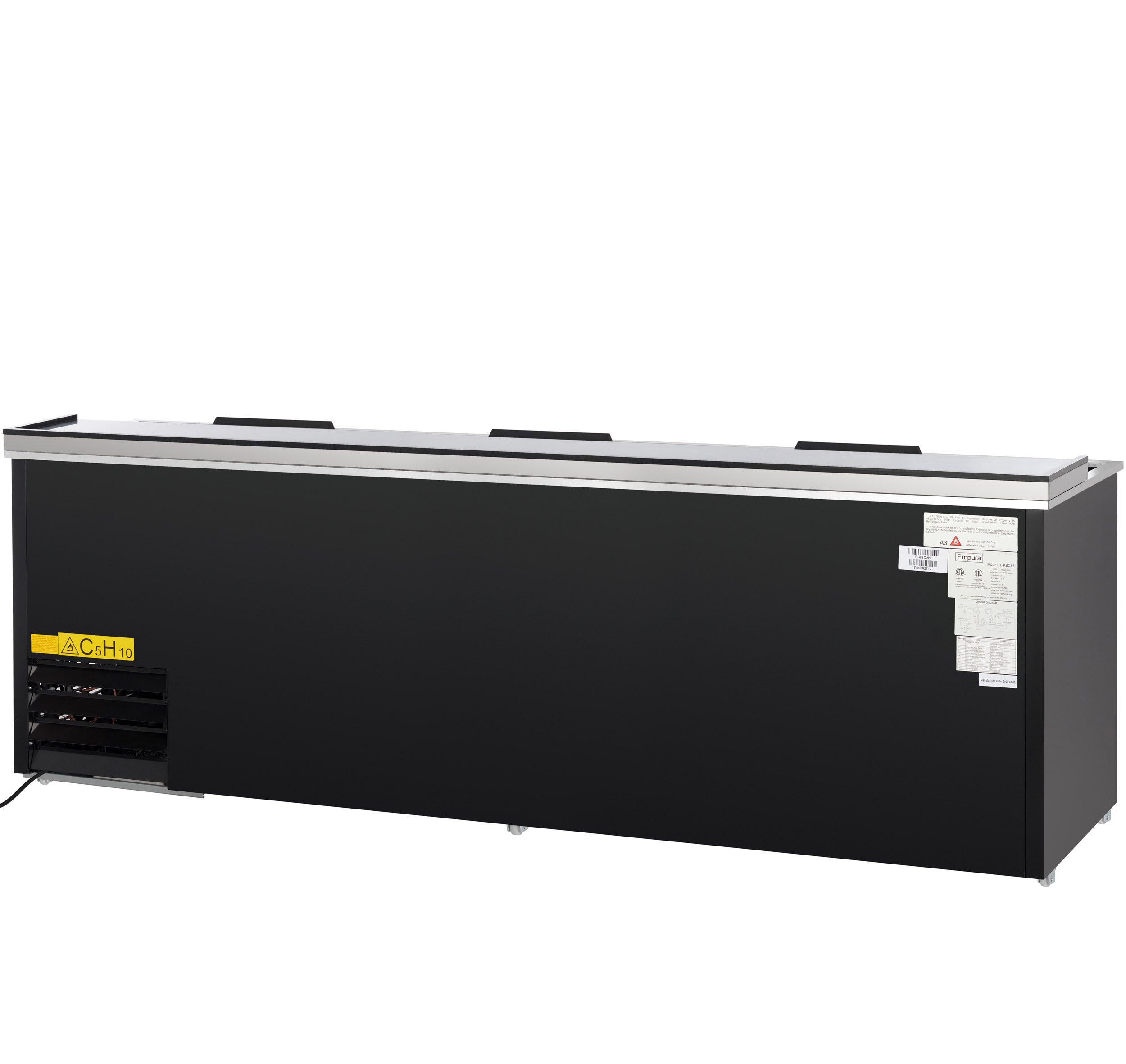 Empura Refrigeration E-KBC-95 Bottle Cooler 95.3"W X 27"D X 35"H 29 Cu. Ft. Capacity - Image 20