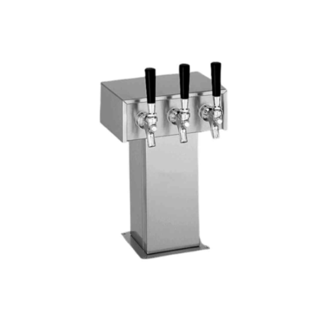 Perlick 3780-3B Tee Draft Beer Tower Air-cooled (3) Faucets