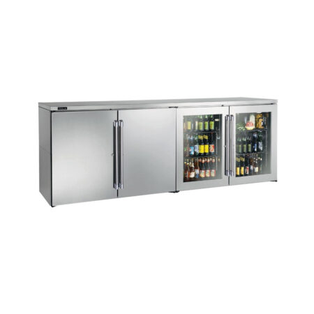 Perlick BBR96 Refrigerated Back Bar Cabinet Four-section 96"W
