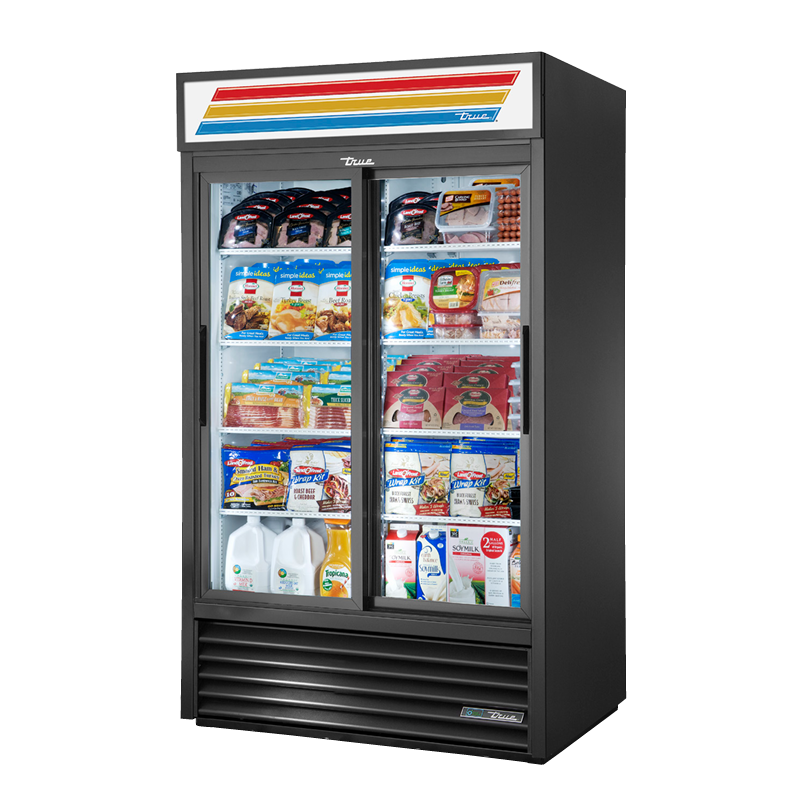 True Refrigeration GDM-41-HC-LD_BL Refrigerated Merchandiser Two-section - Image 4
