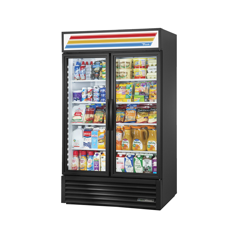 True Refrigeration GDM-43-HC~TSL01_BL Refrigerated Merchandiser Two-section - Image 5