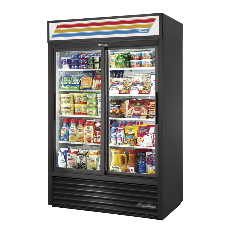 True Refrigeration GDM-45-HC-LD_BL Refrigerated Merchandiser Two-section - Image 2