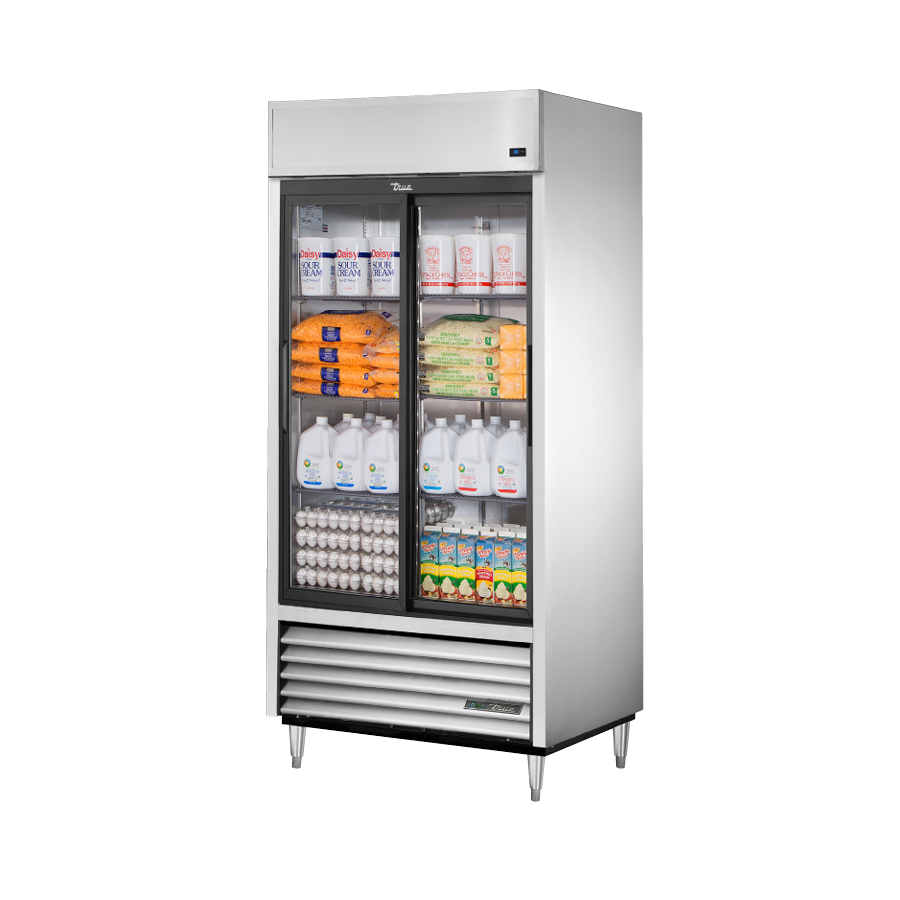True Refrigeration TSD-33G-HC-LD Refrigerator Reach-in (2) Glass Sliding Doors - Image 2