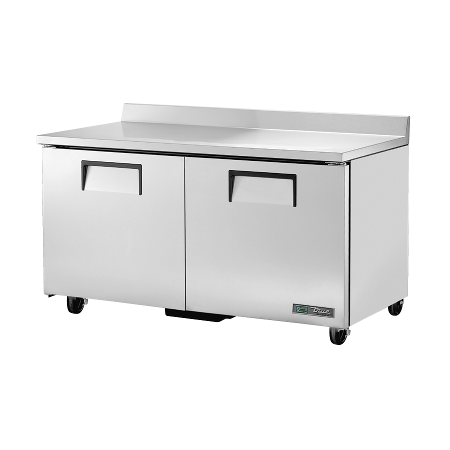 True Refrigeration TWT-60-HC Work Top Refrigerator Two-section Rear Mounted Self-contained Refrigeration - Image 4