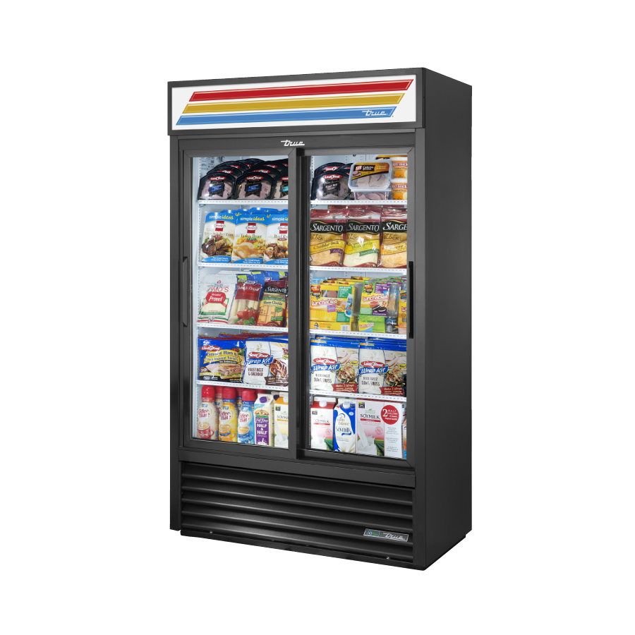 True Refrigeration GDM-41SL-HC-LD_BL Slim Line Refrigerated Merchandiser - Image 5