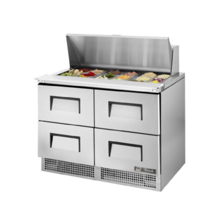 True Refrigeration TFP-48-18M-D-4-HC Sandwich/Salad Unit Two-section