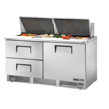 True Refrigeration TFP-64-24M-D-2-HC Sandwich/Salad Unit Two-section